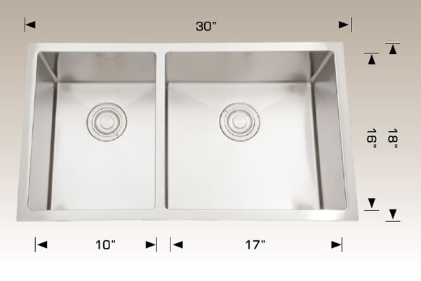 Bosco 203317R Plus Deluxe Plus Series Stainless Steel Kitchen Sink