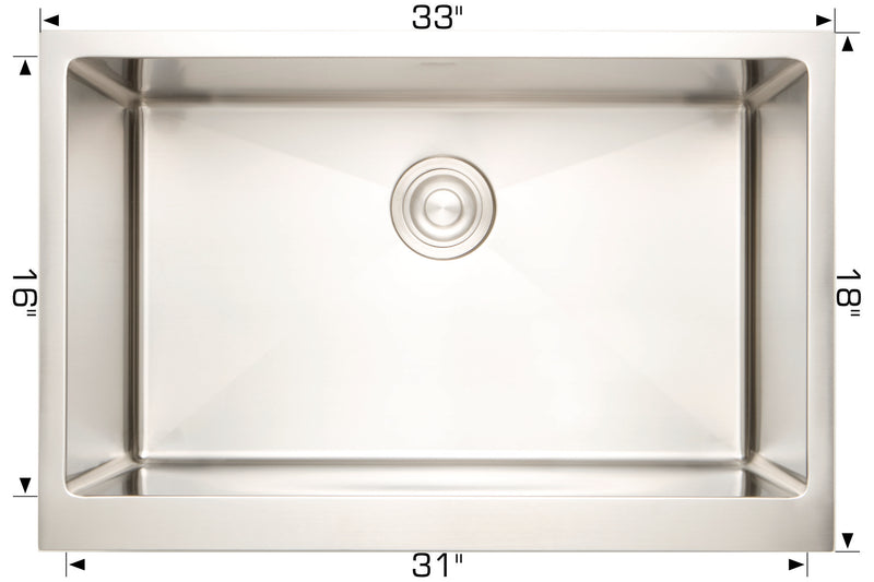 Bosco 203336 Plus Titanium Series Stainless Steel Kitchen Sink