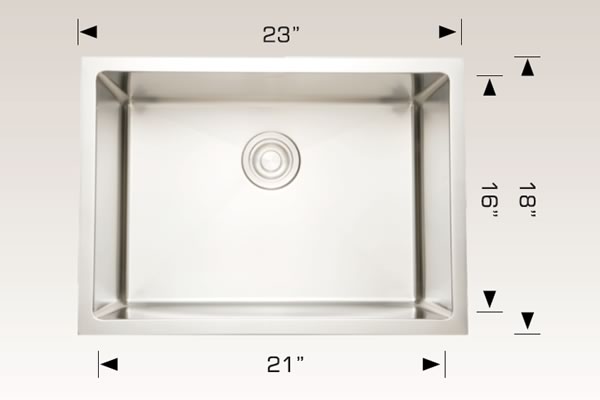 Bosco 203339C Commercial Series Stainless Steel Kitchen Sink