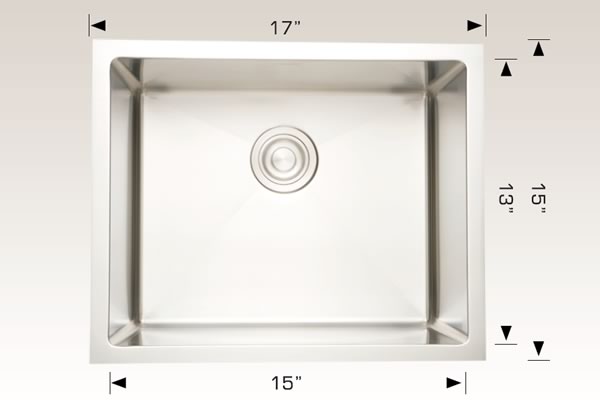Bosco 203340C Commercial Series Stainless Steel Kitchen Sink