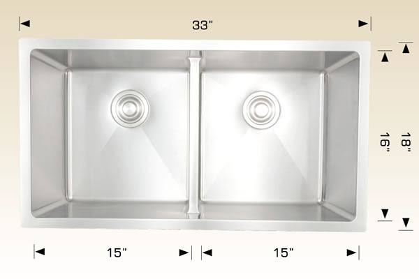 Bosco 203354M Titanium Series Stainless Steel Kitchen Sink