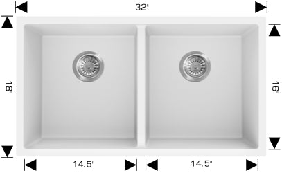 Bosco 205355M Granite Series Kitchen Sinks