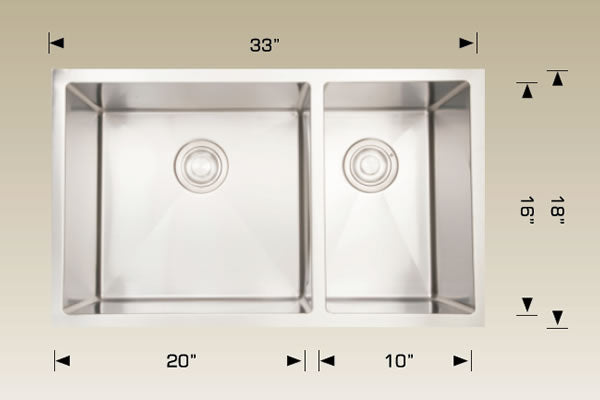 Bosco 208006 Plus Standard Plus Series Stainless Steel Kitchen Sink