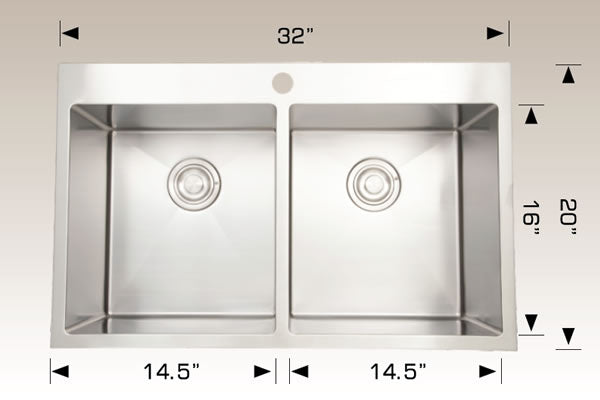 Bosco T203325 Deluxe Series Stainless Steel Kitchen Sink