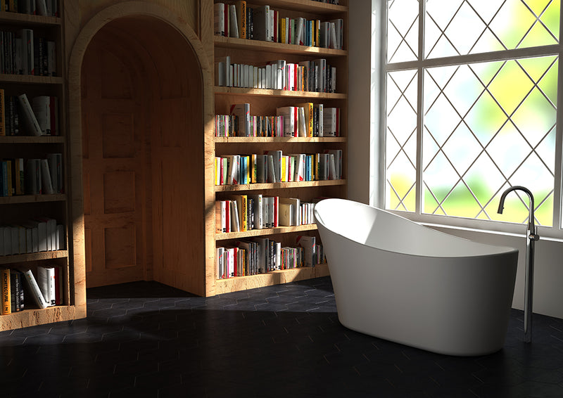 Zitta Kanwa white tub 55 1/2 x 26 x 30 3/4