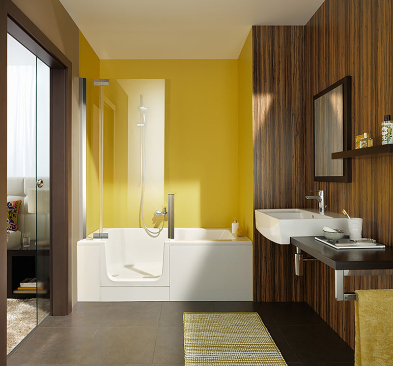 Zitta Duett 60 Right alcove kit for ceramic with shower door