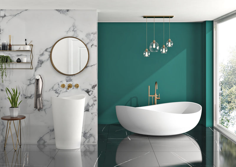 Slik Bath Evoque slikcast matte white 70 11/16'' x 43 1/4''