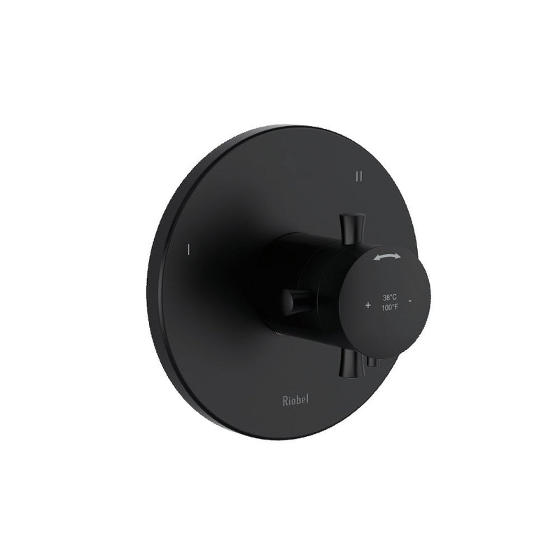 Riobel Edge TEDTM45 3-way Type TP thermostaticpressure balance coaxial valve trim (Without Rough-in)