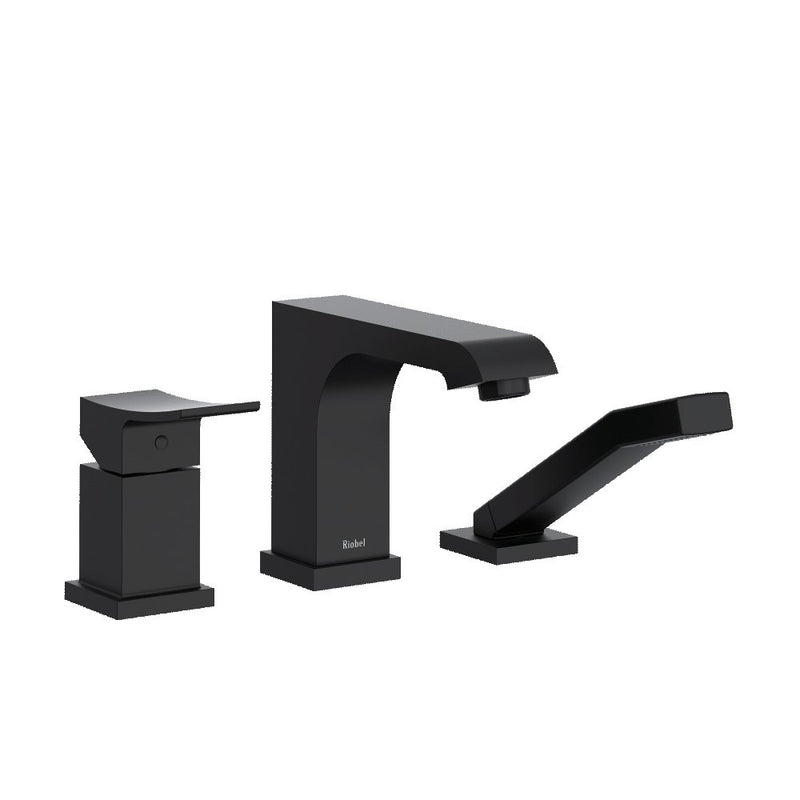 Riobel Zendo TZO16 3-piece Type P pressure balance deck-mount tub filler with hand shower trim (Without Rough-in)