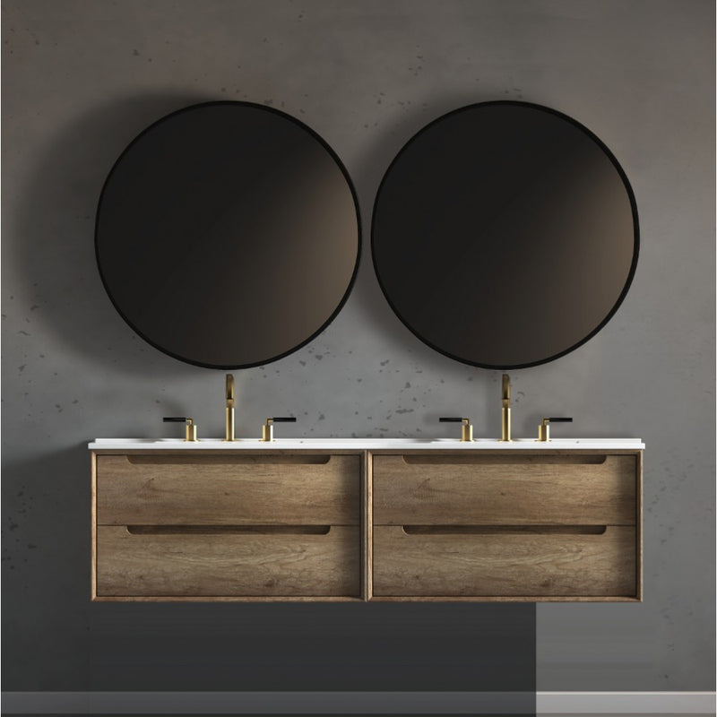 Virta Ashley 73 Inch Wall Hung Double Sink Vanity