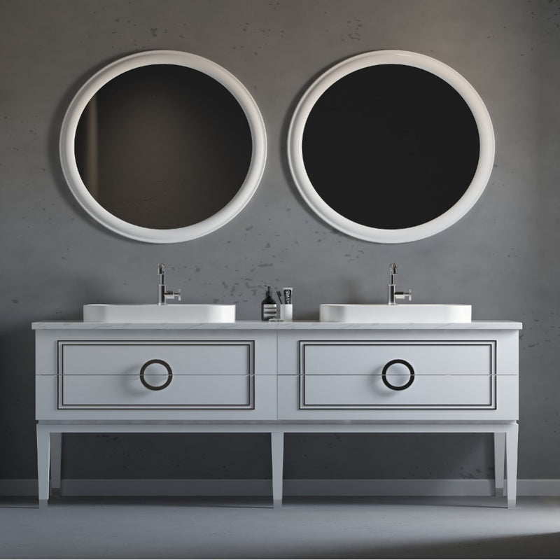 Virta Sarah 84 Inch Floor Mount Double Sink Vanity