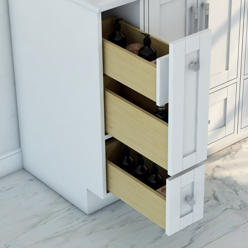 Virta Flow 8 Inch Floor Mount Vanity Drawers