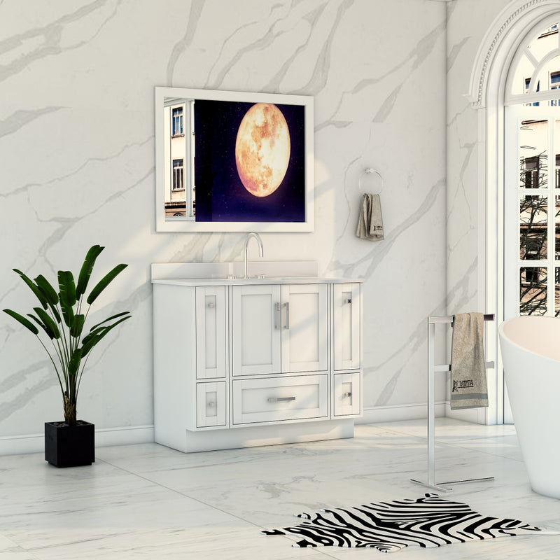 Virta Flow 40 Inch Floor Mount Single Sink Custom Vanity