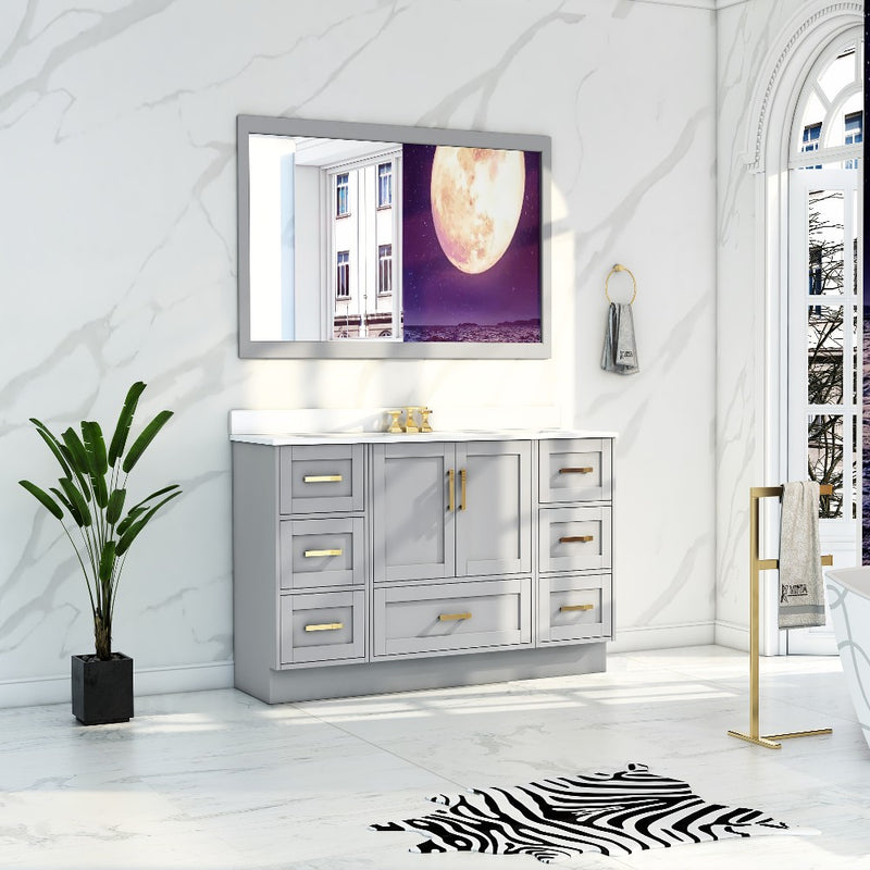 Virta Flow 44 Inch Floor Mount Single Sink Custom Vanity