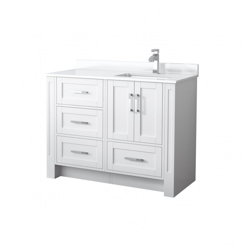 Virta Flow 45 Inch Floor Mount Single Sink Custom Vanity