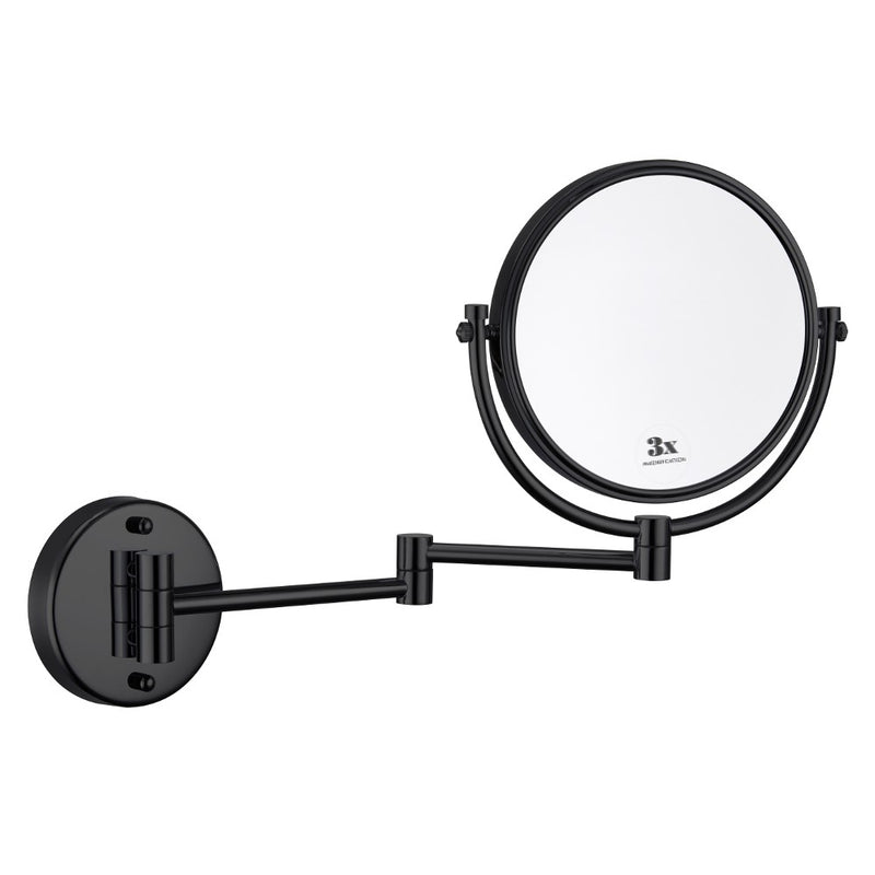 Virta 8 Inch Round Wall Mount Makeup Mirror