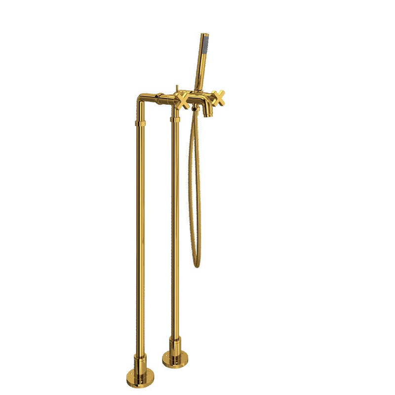 ROHL Lombardia® Floor Mount Tub Filler