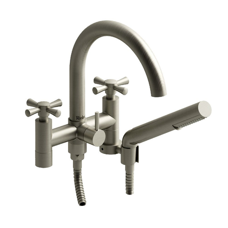 Riobel Edge ED06 6 tub filler with hand shower