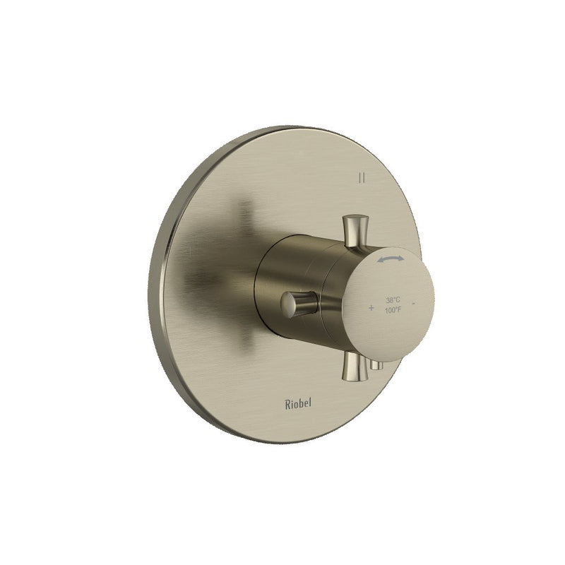 Riobel Edge TEDTM45 3-way Type TP thermostaticpressure balance coaxial valve trim (Without Rough-in)
