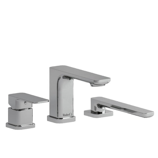 Riobel Equinox TEQ10 3-piece deck-mount tub filler with hand shower trim (Without Rough-in)