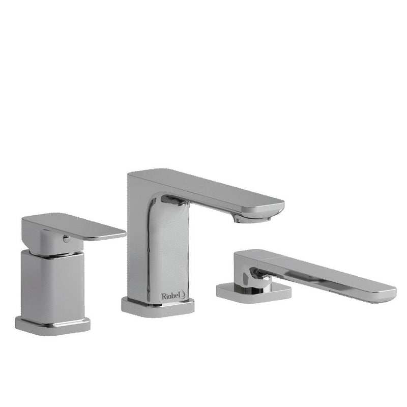Riobel Equinox TEQ16 3-piece Type P pressure balance deck-mount tub filler with hand shower trim (Without Rough-in)