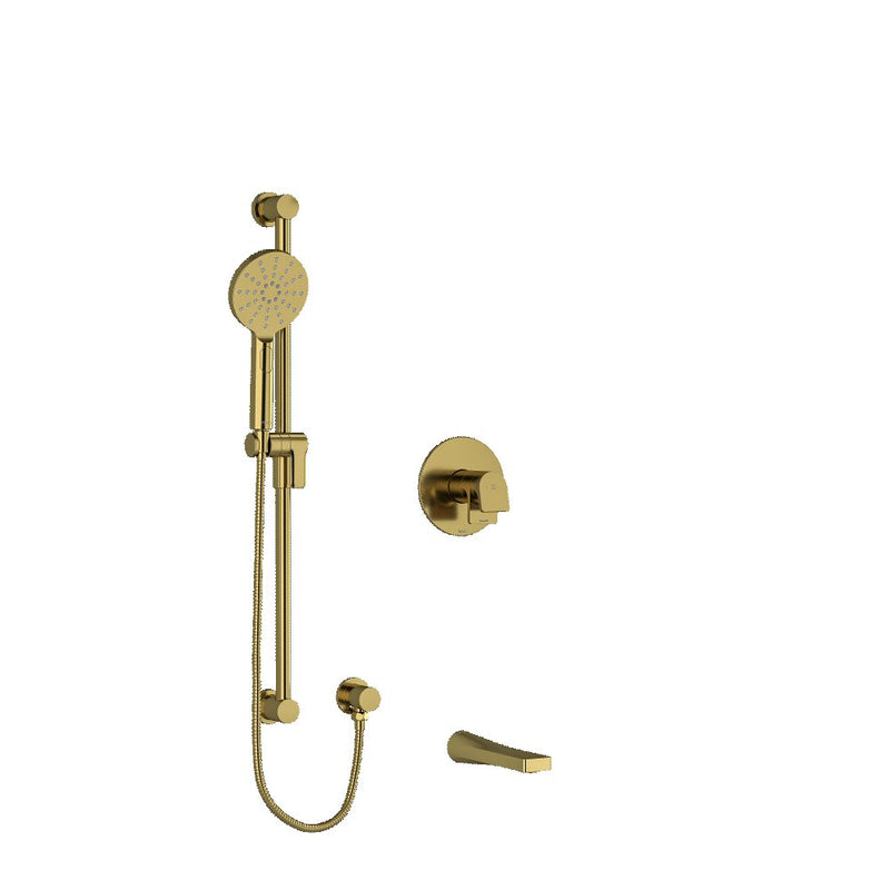 Riobel Ode 2-Way Shower System Trim with Spout and Hand Shower Rail  TKIT1244OD