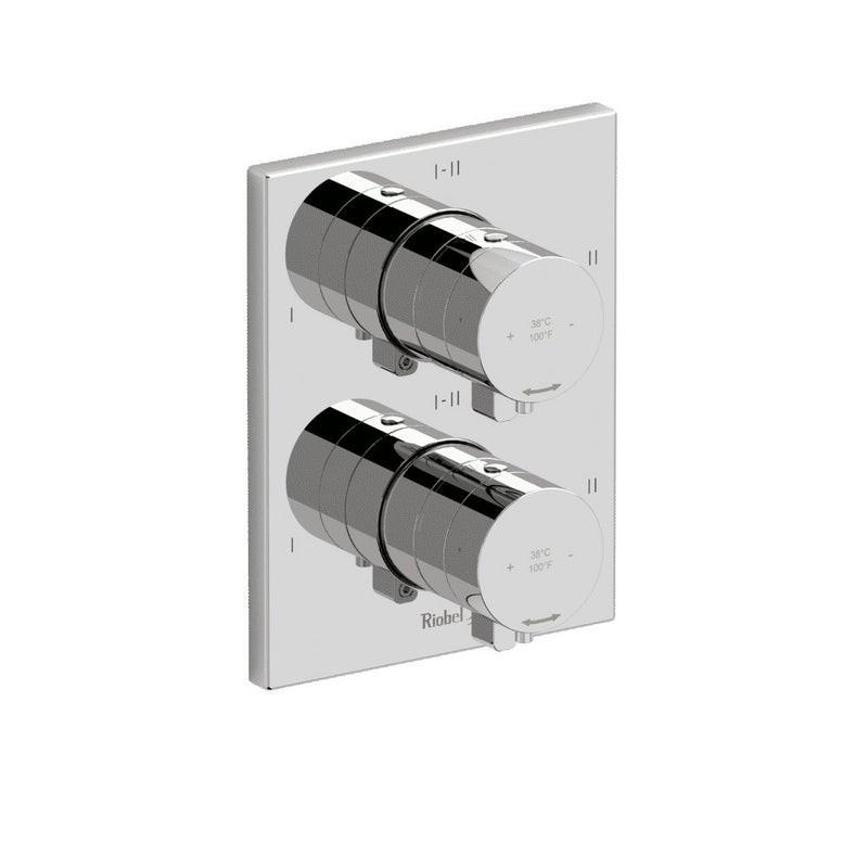 Riobel Paradox TPXTQ46 4-way Type TP thermostaticpressure balance coaxial valve trim (Without Rough-in)