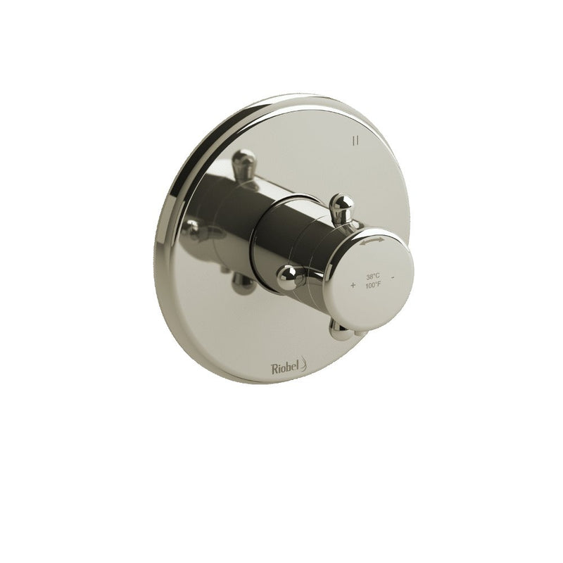 Riobel TRT45 3-way Type TP thermostaticpressure balance coaxial valve trim (Without Rough-in)