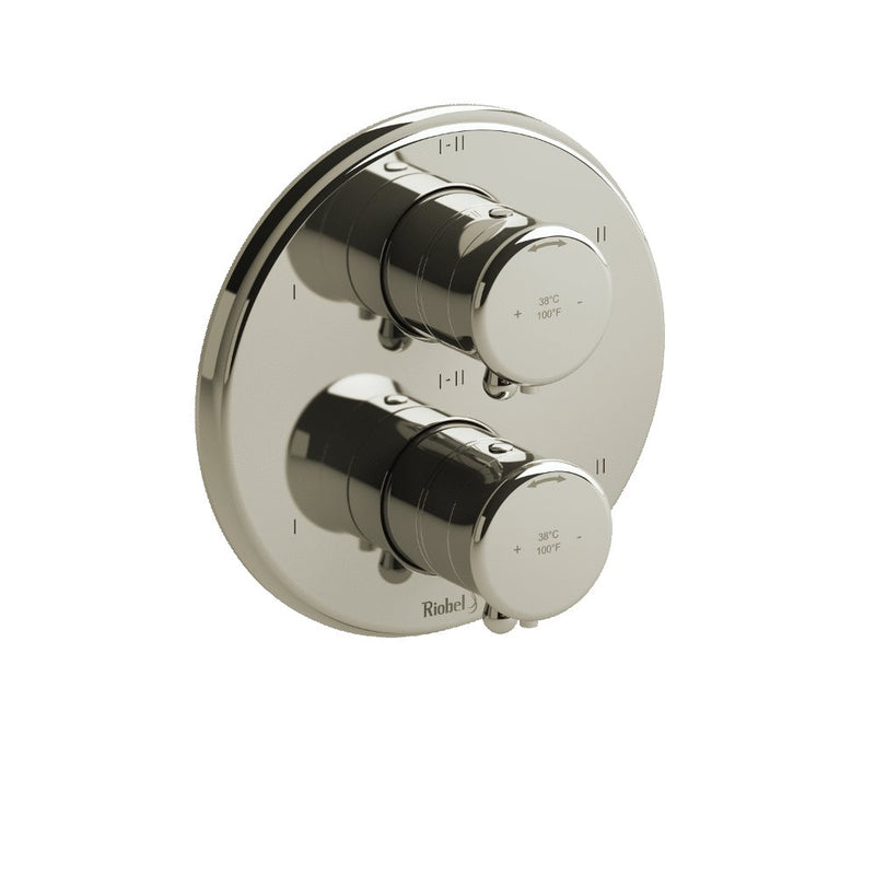 Riobel TRT46 4-way Type TP thermostaticpressure balance coaxial valve trim (Without Rough-in)