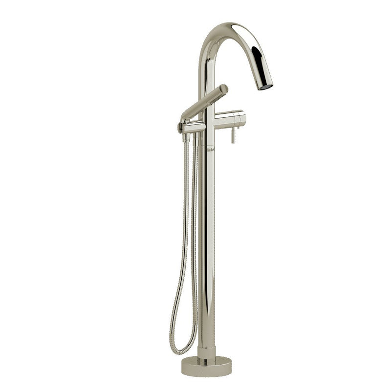 Riobel Riu TRU39 2-way Type T thermostatic coaxial floor-mount tub filler with hand shower (Without Rough-in)
