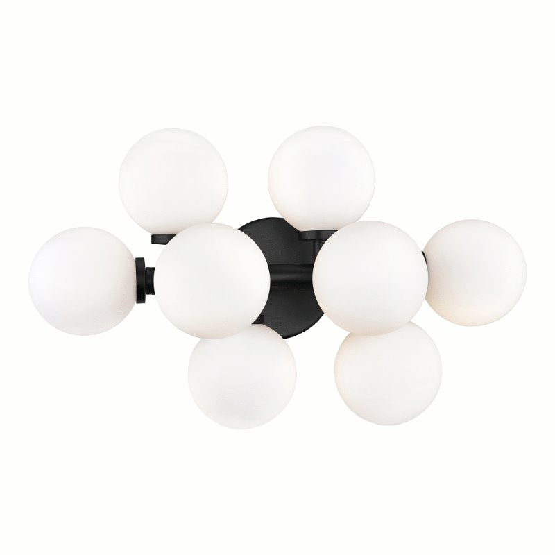 CWI Arya 8 Light Wall Sconce With Black Finish
