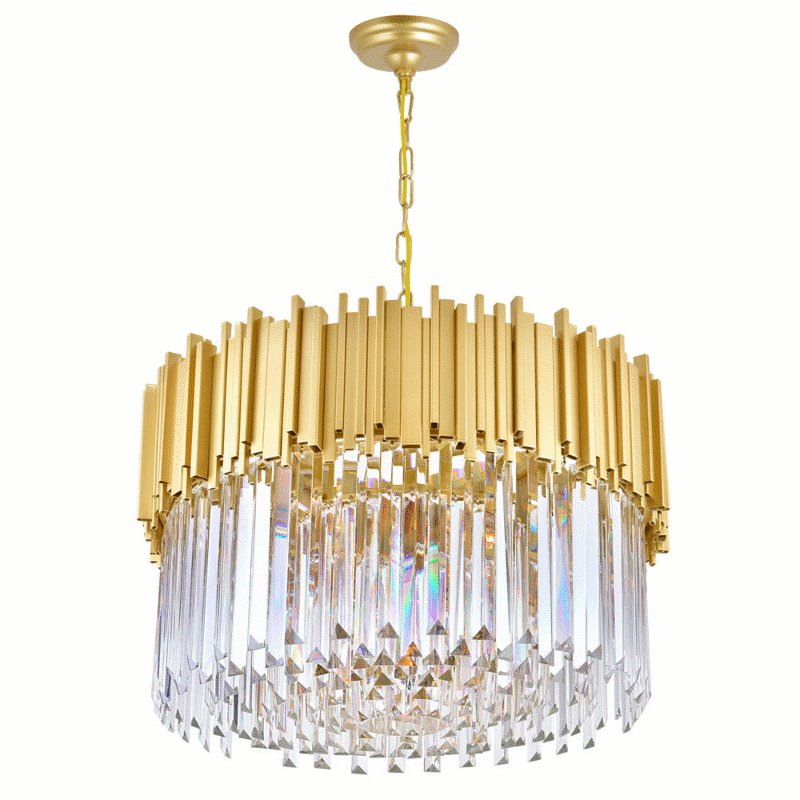 CWI Marini 4 Light Chandelier With Wood Grain Brown Finish