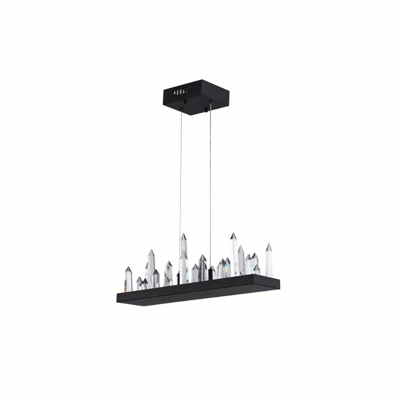 CWI Juliette LED Chandelier With Black Finish