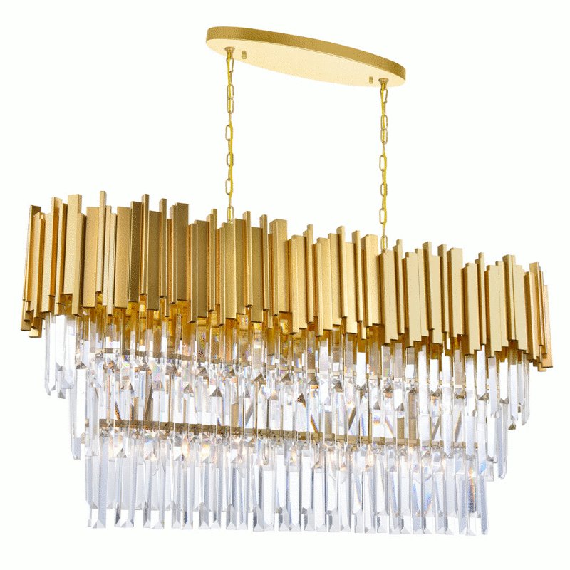 CWI Deco 9 Light Pool Table Light With Medallion Gold Finish