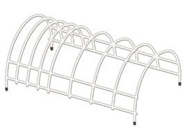 Kindred DR1614 Stainless steel dish rack with poly feet