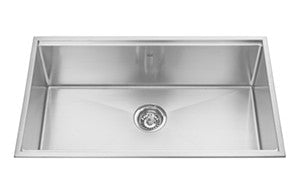 Kindred KCS30 18 gauge Designer Series topmount single bowl 10 mms radius includes grid glass board with cutting mats and sta...