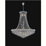 CWI Water Drop 4 Light Drum Shade Flush Mount With Chrome Finish