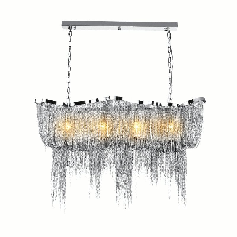 CWI Secca 11 Light Down Chandelier With Chrome Finish