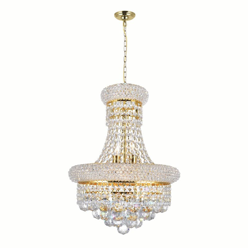 CWI Empire 6 Light Chandelier With Gold Finish