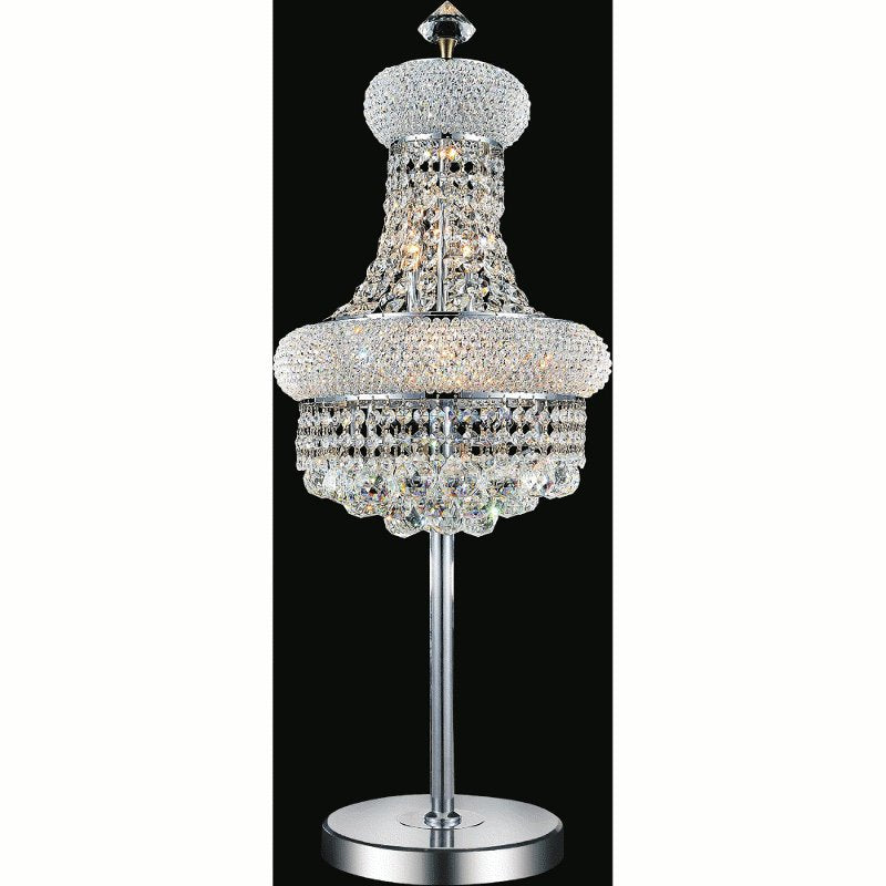 CWI Empire 6 Light Table Lamp With Chrome Finish