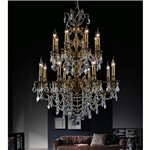 CWI Luminous 2 Light Flush Mount With Gold Finish