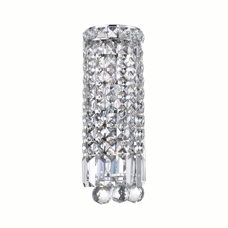 CWI Colosseum 2 Light Bathroom Sconce With Chrome Finish