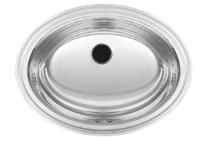 Kindred KSOV1418 18 gauge stainless steel drop-in vanity basin