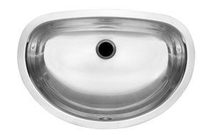 Kindred KSOV1420U 18 gauge stainless steel undermount vanity basin