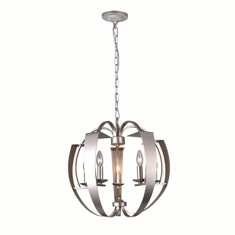 CWI Verbena 5 Light Chandelier With Pewter Finish