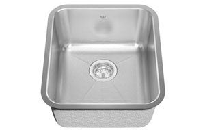 Kindred KSS4UA Single bowl undermount sink 18 gauge crease bowl bottom
