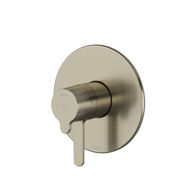 Riobel Nibi TNB47 3-Way No Share Type T/P Thermostatic/Pressure Balance Coaxial Valve Trim (Without Rough-in)