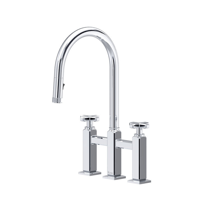 Rohl Apothecary Bridge Pull-Down Kitchen Faucet