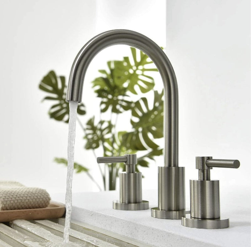 ELEGANTE Three Holes Widespread Bathroom Faucet - F13104