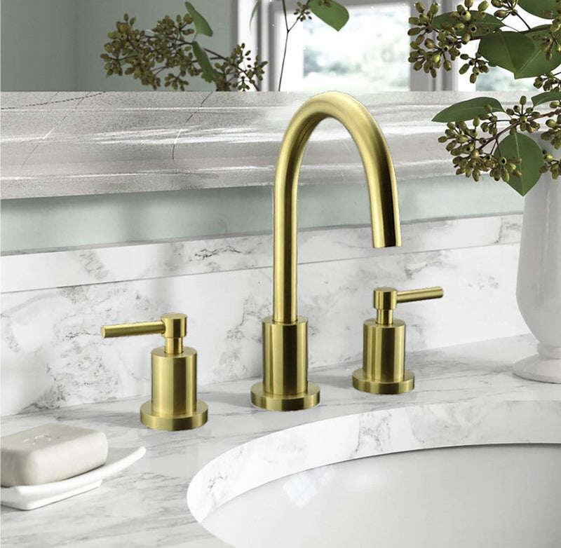 ELEGANTE Three Holes Widespread Bathroom Faucet - F13104